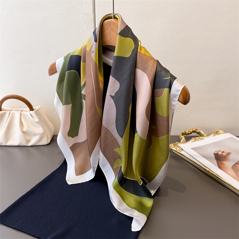 Face Scarf Mask - 2026 New Women Square Scarf Imitation
