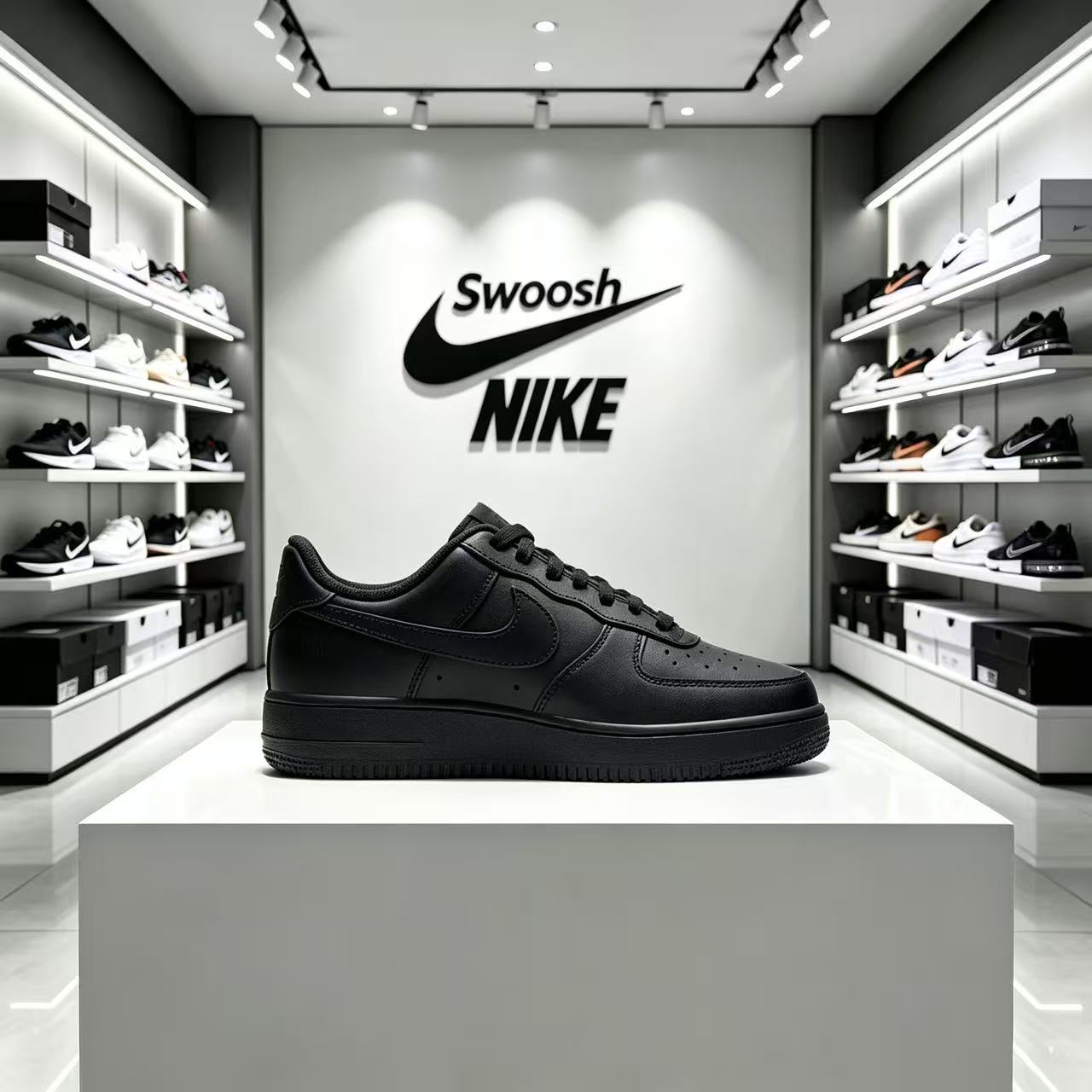 Nike Air Force 1 '07 all black - огляд і ціна Nike Shoes Air Force 1