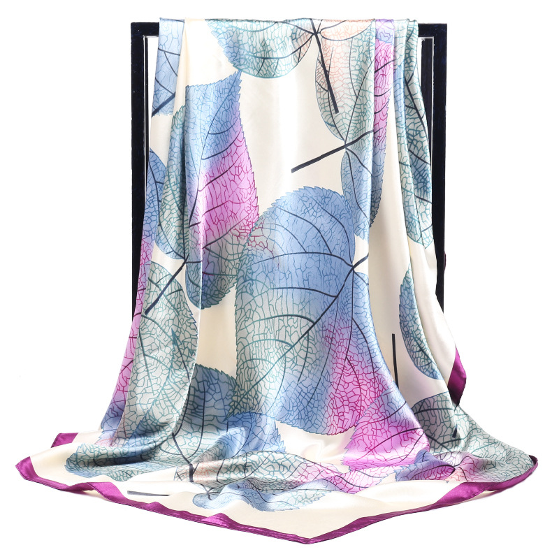 Women Silk Scarf Elegant Fower - огляд і ціна Face Scarf Mask