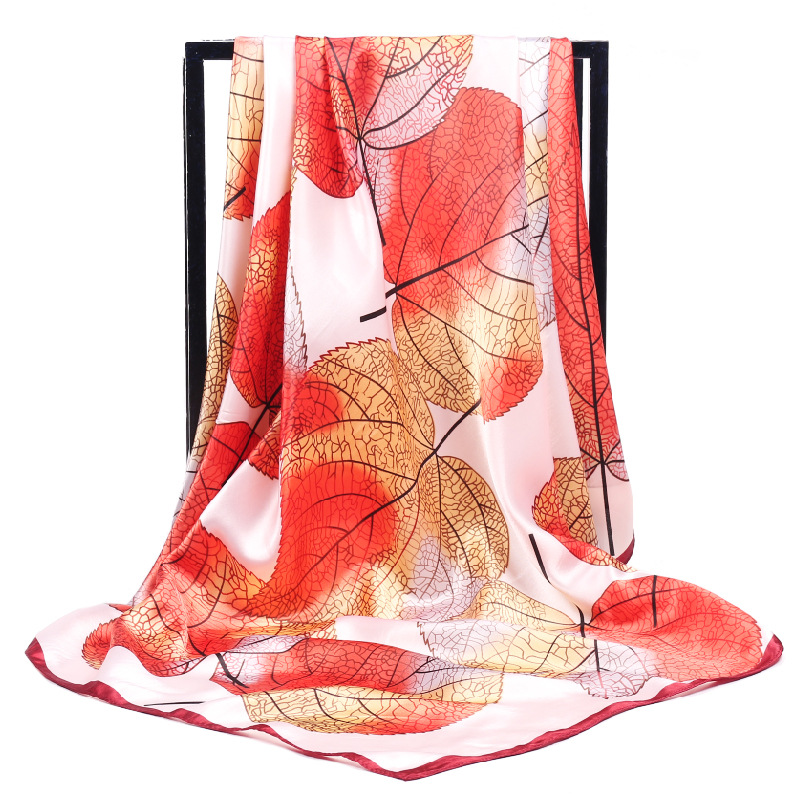 Women Silk Scarf Elegant Fower - огляд і ціна Face Scarf Mask