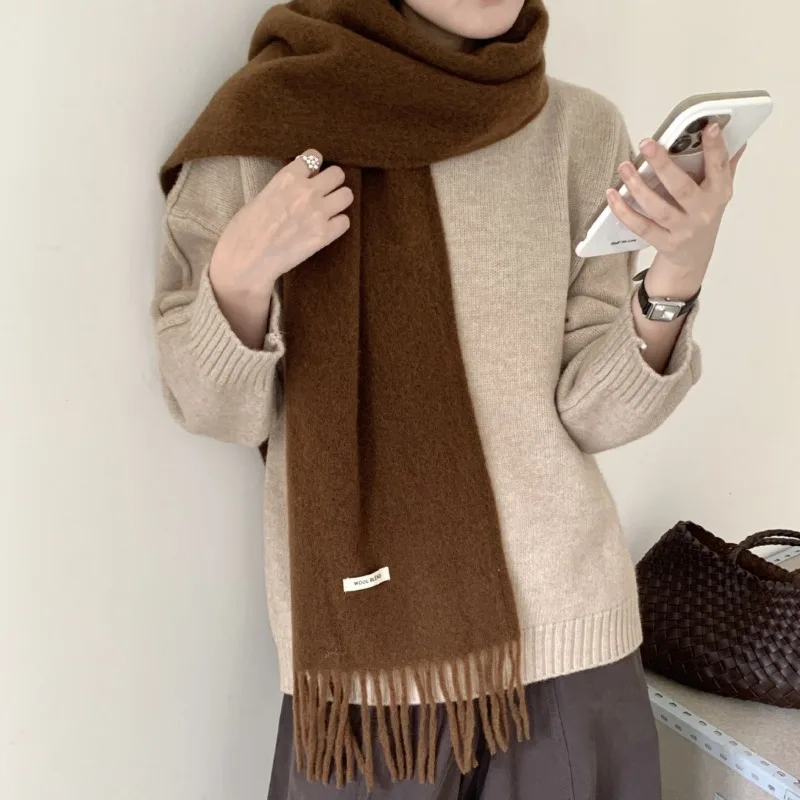 Korean Version Chic Solid Tass - огляд і ціна Muffler Men Wool