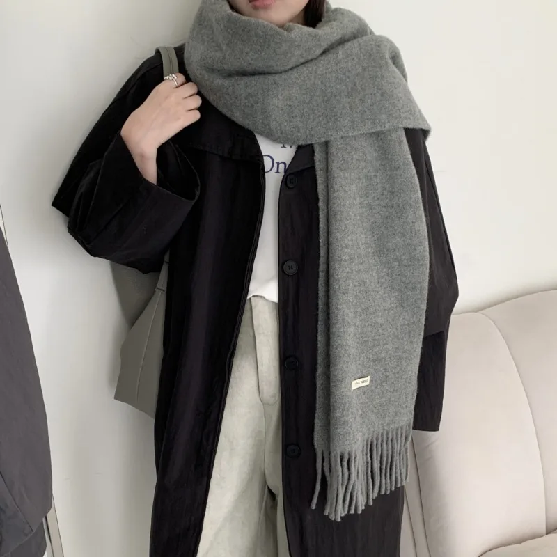 Korean Version Chic Solid Tass - огляд і ціна Muffler Men Wool