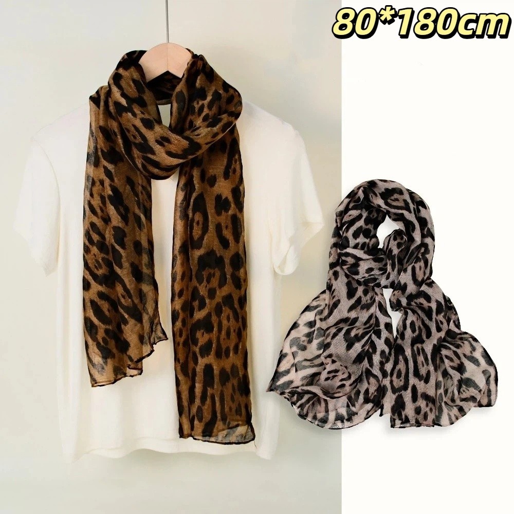 New Soft Leopard Print Scarf T - огляд і ціна Face Scarf Mask