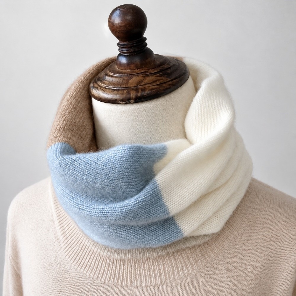 Soft Splicing Color Infinity S - огляд і ціна Infinity Scarf Knit