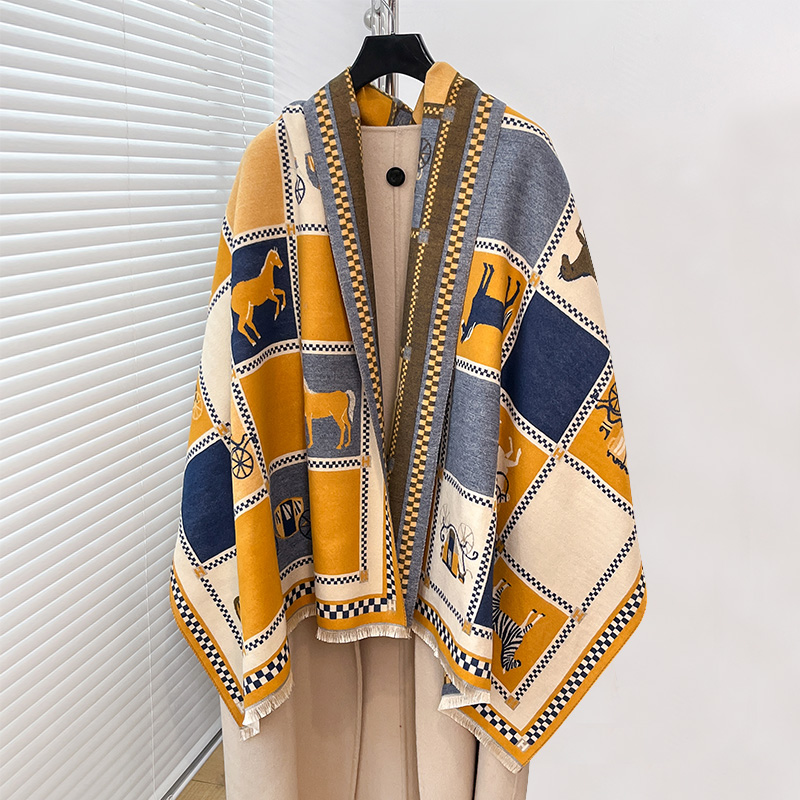 Luxury Warm Poncho Cashmere Wi - огляд і ціна Woven Scarf Blanket
