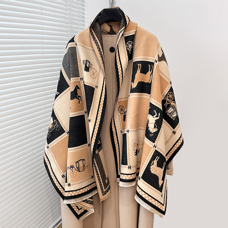 Luxury Warm Poncho Cashmere Wi - огляд і ціна Woven Scarf Blanket