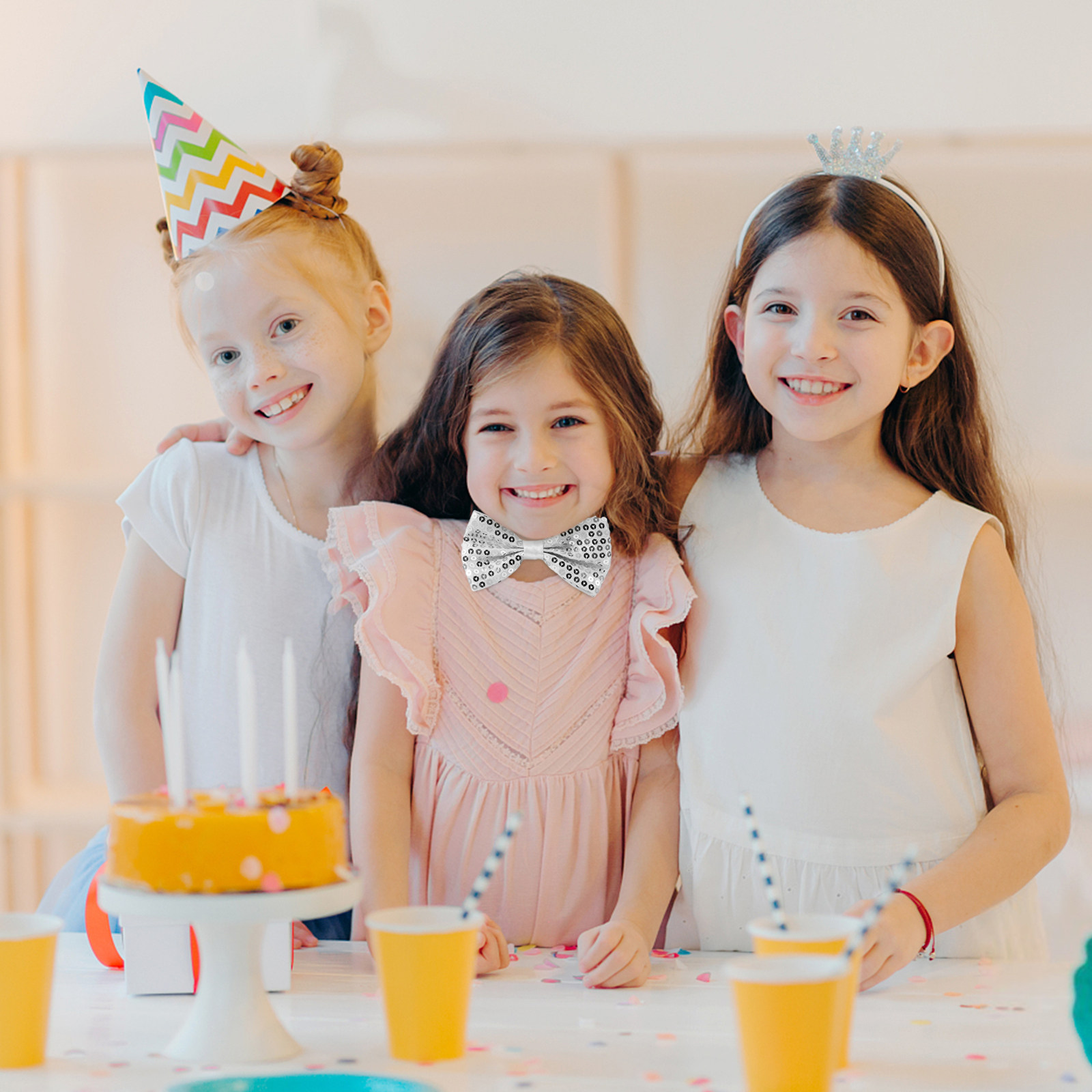 5Pcs Kids Bow Ties Sequin Spar - огляд і ціна Bow Tie Pre Tied